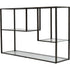 Libra Deveraux Gilded Bronze Metal and Glass Console Table